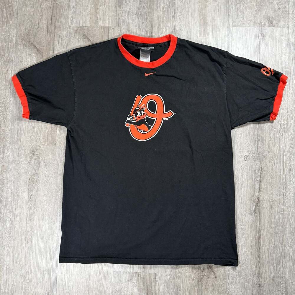 Vintage 2005 Nike Baltimore Orioles Cooperstown Collection Ringer T-Shirt Large